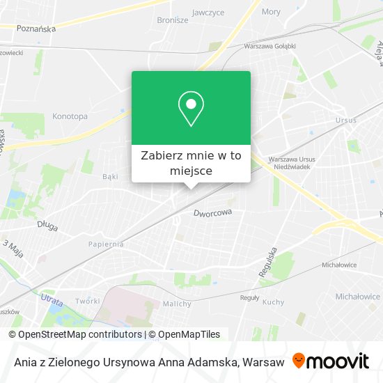 Mapa Ania z Zielonego Ursynowa Anna Adamska