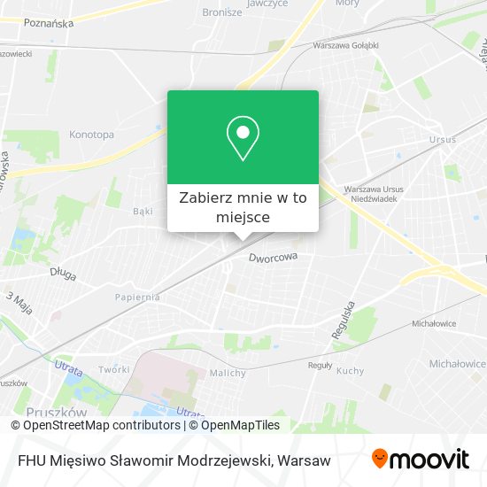 Mapa FHU Mięsiwo Sławomir Modrzejewski