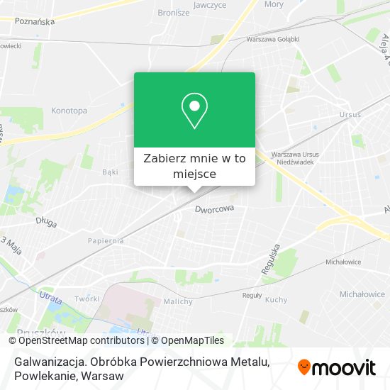 Mapa Galwanizacja. Obróbka Powierzchniowa Metalu, Powlekanie