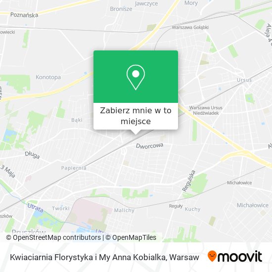 Mapa Kwiaciarnia Florystyka i My Anna Kobialka