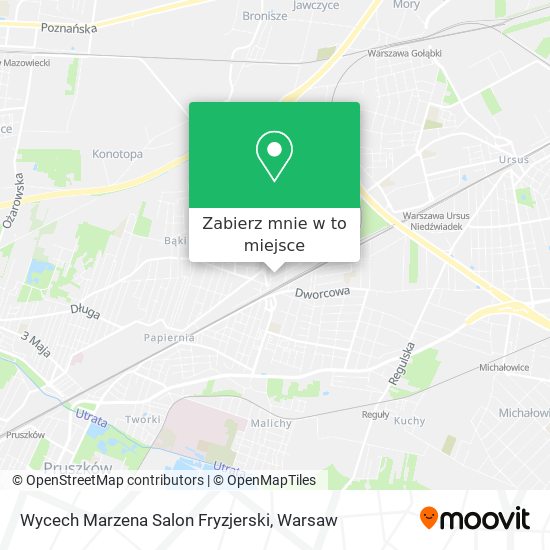 Mapa Wycech Marzena Salon Fryzjerski