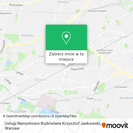 Mapa Usługi Remontowo-Budowlane Krzysztof Jankowski