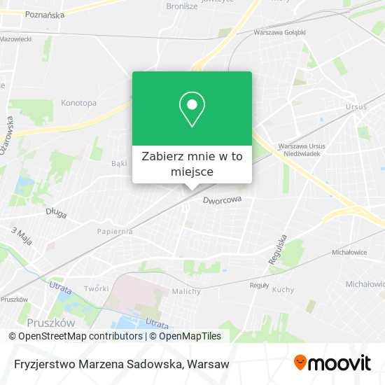 Mapa Fryzjerstwo Marzena Sadowska