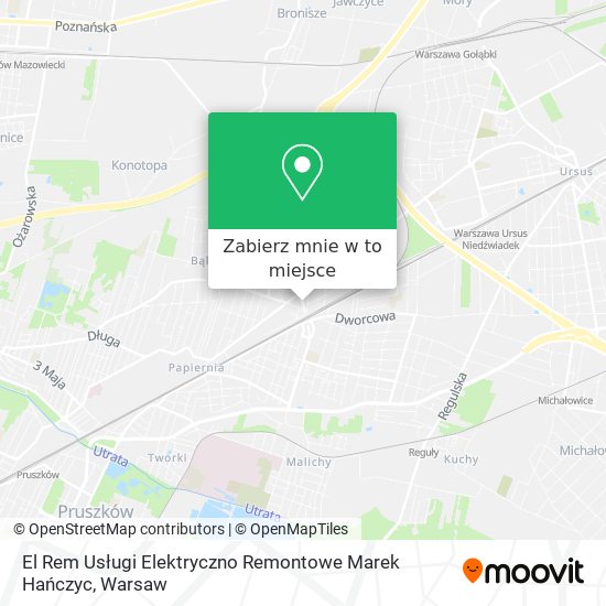 Mapa El Rem Usługi Elektryczno Remontowe Marek Hańczyc