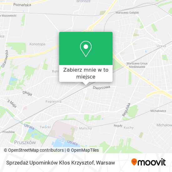 Mapa Sprzedaż Upominków Kłos Krzysztof