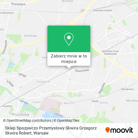 Mapa Sklep Spozywczo Przemyslowy Skwira Grzegorz Skwira Robert