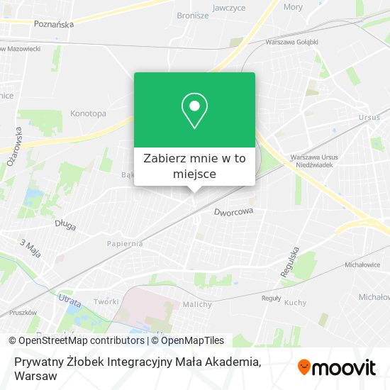 Mapa Prywatny Żłobek Integracyjny Mała Akademia