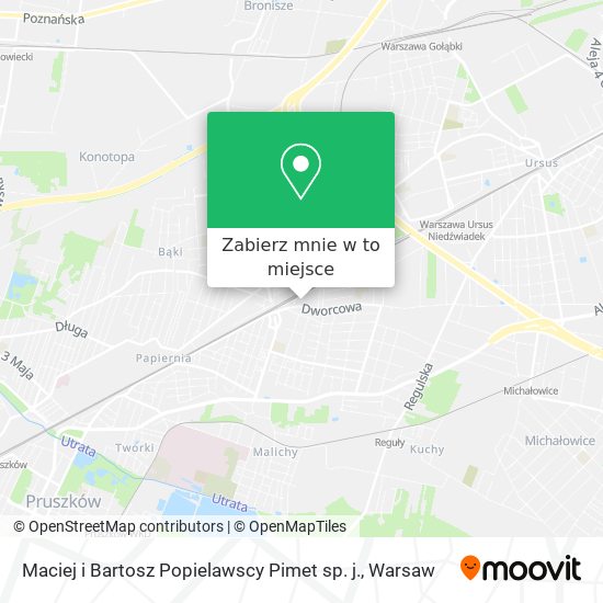 Mapa Maciej i Bartosz Popielawscy Pimet sp. j.