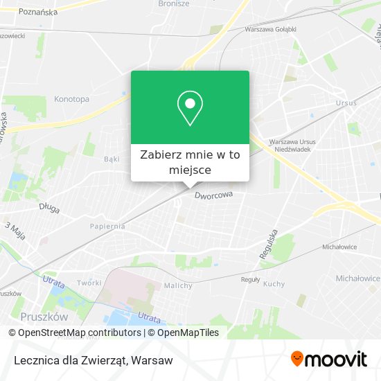 Mapa Lecznica dla Zwierząt