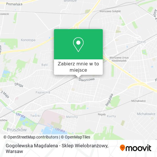 Mapa Gogolewska Magdalena - Sklep Wielobranżowy