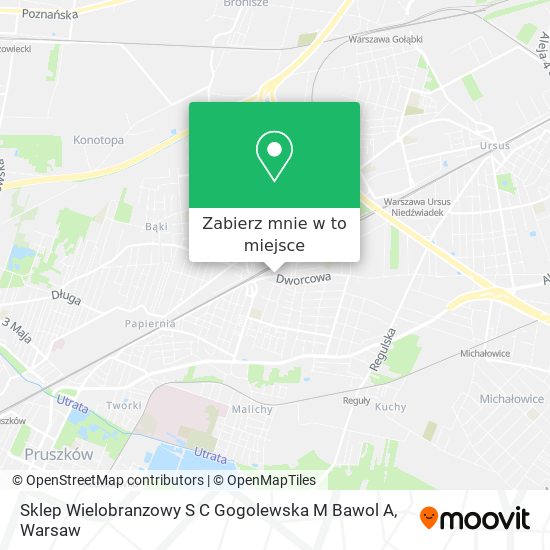 Mapa Sklep Wielobranzowy S C Gogolewska M Bawol A