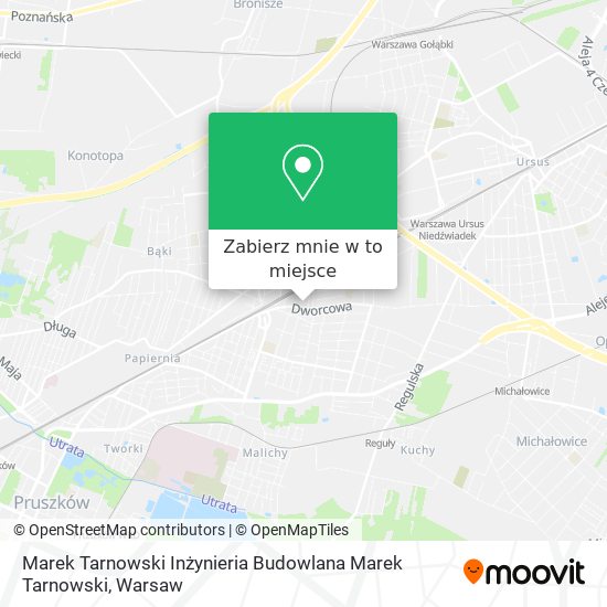 Mapa Marek Tarnowski Inżynieria Budowlana Marek Tarnowski