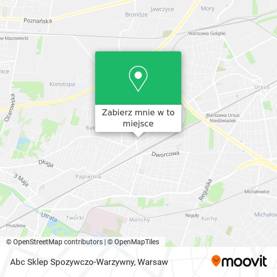 Mapa Abc Sklep Spozywczo-Warzywny