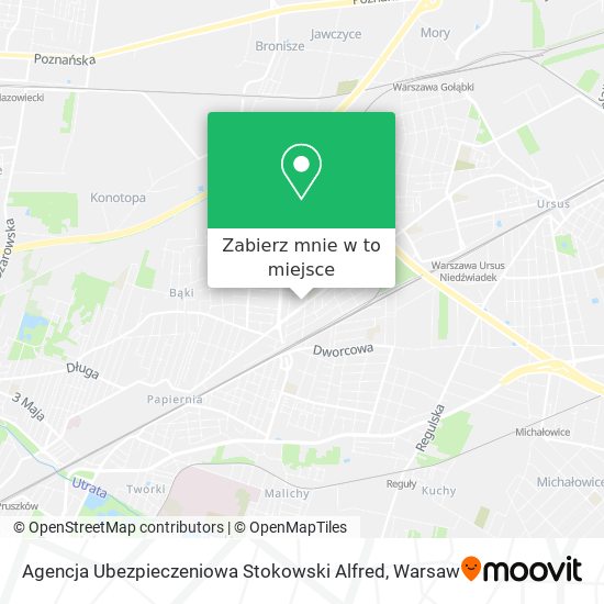 Mapa Agencja Ubezpieczeniowa Stokowski Alfred