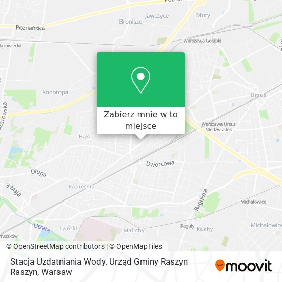 Mapa Stacja Uzdatniania Wody. Urząd Gminy Raszyn Raszyn