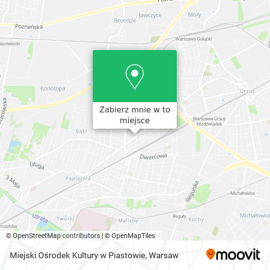 Mapa Miejski Ośrodek Kultury w Piastowie