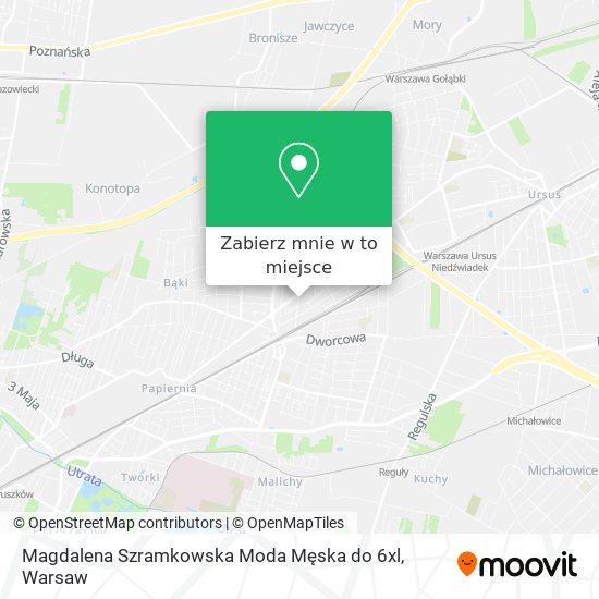 Mapa Magdalena Szramkowska Moda Męska do 6xl