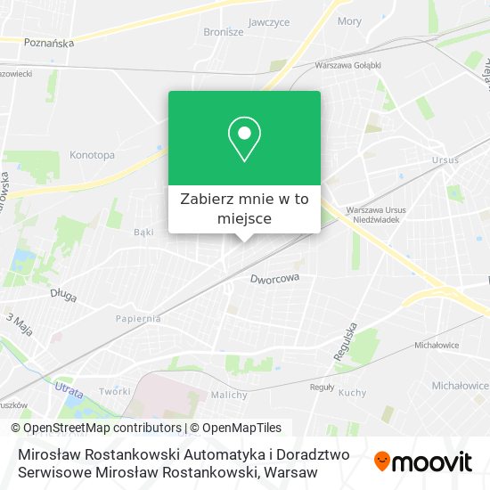 Mapa Mirosław Rostankowski Automatyka i Doradztwo Serwisowe Mirosław Rostankowski