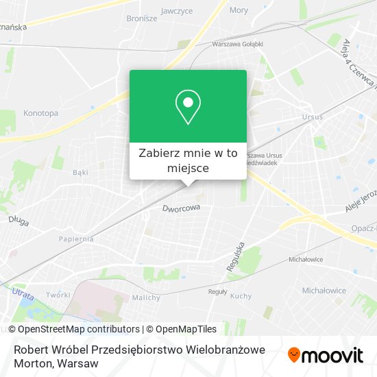 Mapa Robert Wróbel Przedsiębiorstwo Wielobranżowe Morton