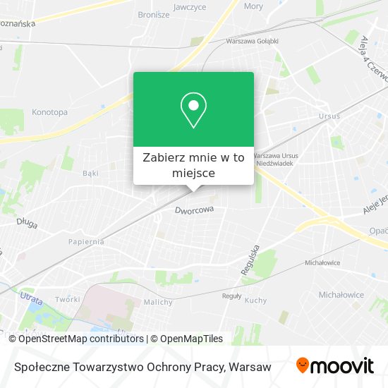 Mapa Społeczne Towarzystwo Ochrony Pracy