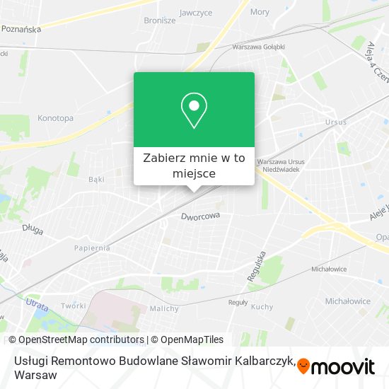 Mapa Usługi Remontowo Budowlane Sławomir Kalbarczyk