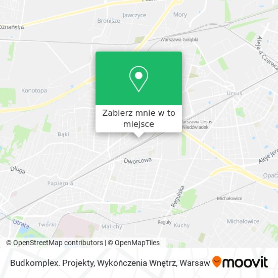 Mapa Budkomplex. Projekty, Wykończenia Wnętrz