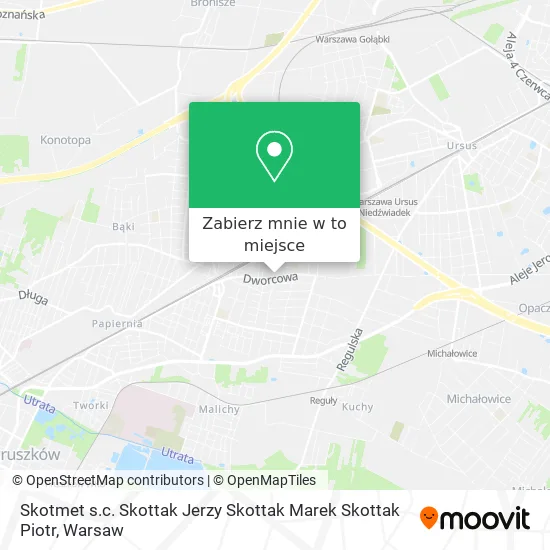 Mapa Skotmet s.c. Skottak Jerzy Skottak Marek Skottak Piotr