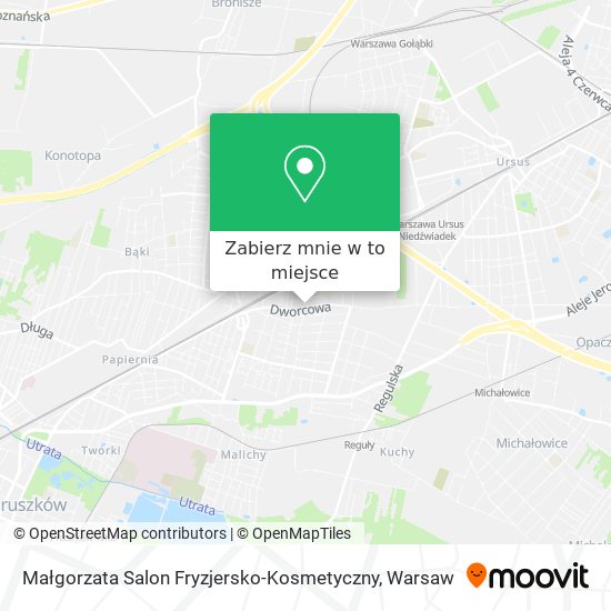 Mapa Małgorzata Salon Fryzjersko-Kosmetyczny