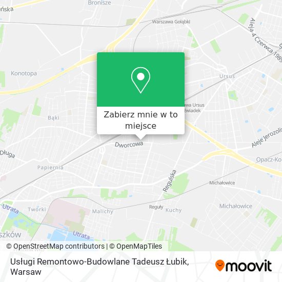 Mapa Usługi Remontowo-Budowlane Tadeusz Łubik