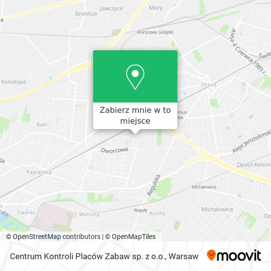 Mapa Centrum Kontroli Placów Zabaw sp. z o.o.