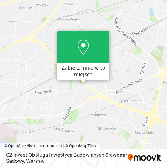 Mapa S2 Invest Obsługa Inwestycji Budowlanych Sławomir Sadowy