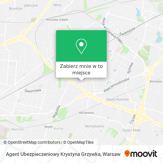 Mapa Agent Ubezpieczeniowy Krystyna Grzywka