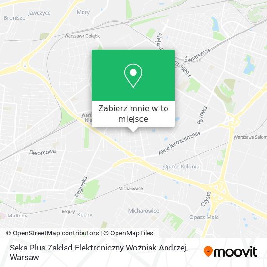 Mapa Seka Plus Zakład Elektroniczny Woźniak Andrzej