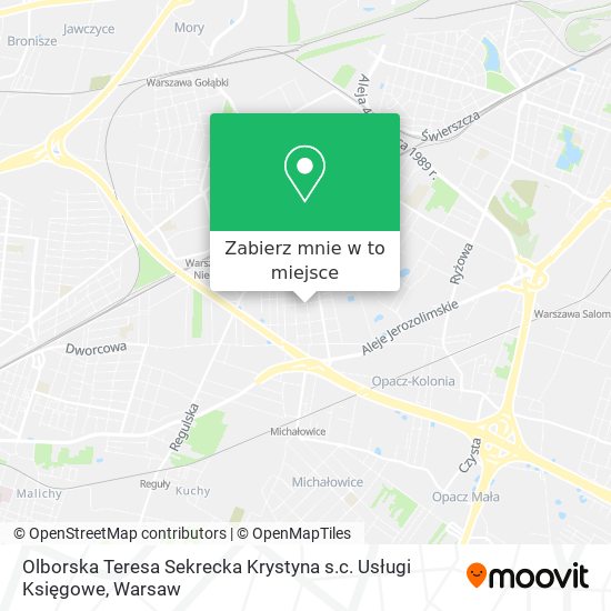 Mapa Olborska Teresa Sekrecka Krystyna s.c. Usługi Księgowe