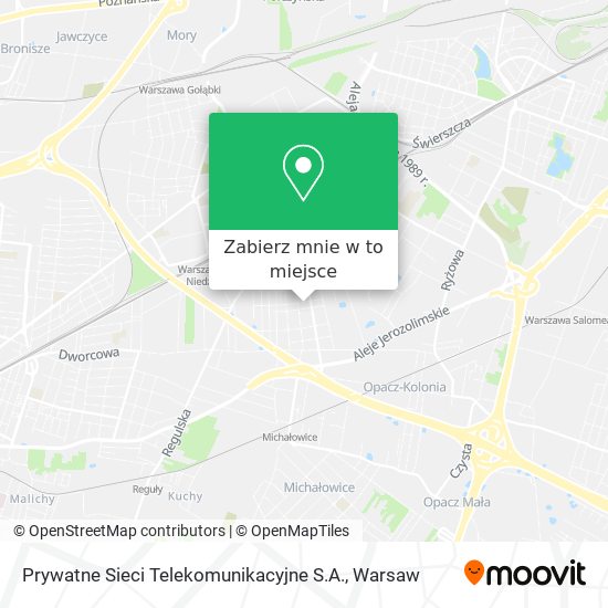 Mapa Prywatne Sieci Telekomunikacyjne S.A.