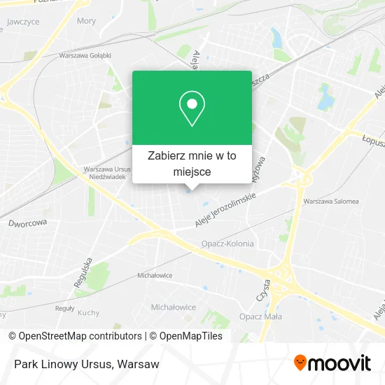 Mapa Park Linowy Ursus