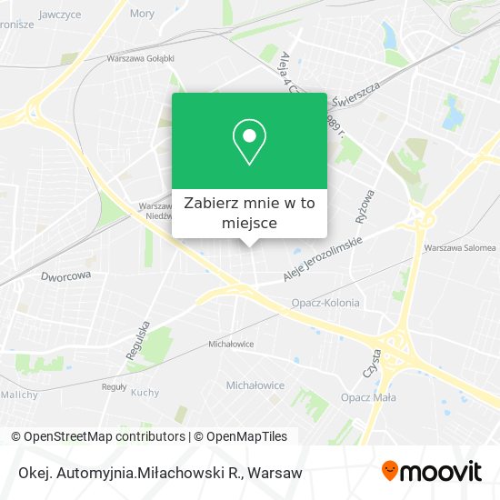 Mapa Okej. Automyjnia.Miłachowski R.