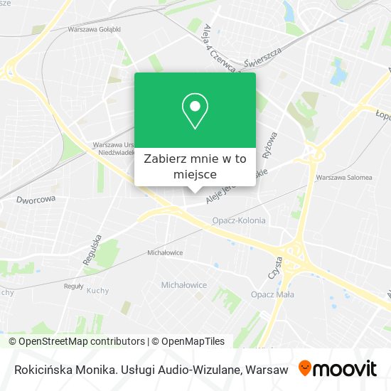 Mapa Rokicińska Monika. Usługi Audio-Wizulane