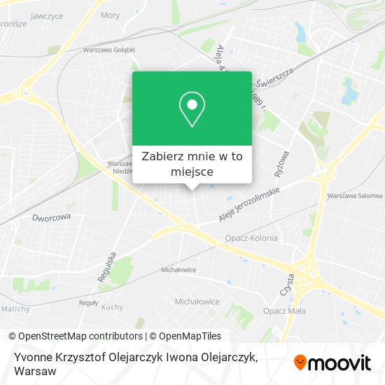 Mapa Yvonne Krzysztof Olejarczyk Iwona Olejarczyk