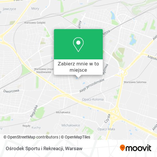 Mapa Ośrodek Sportu i Rekreacji