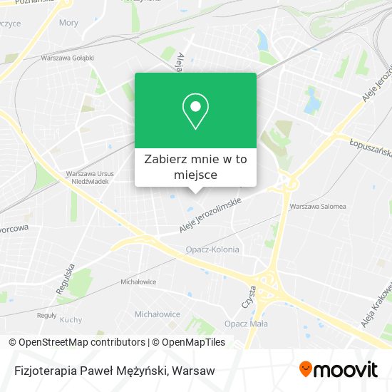 Mapa Fizjoterapia Paweł Mężyński