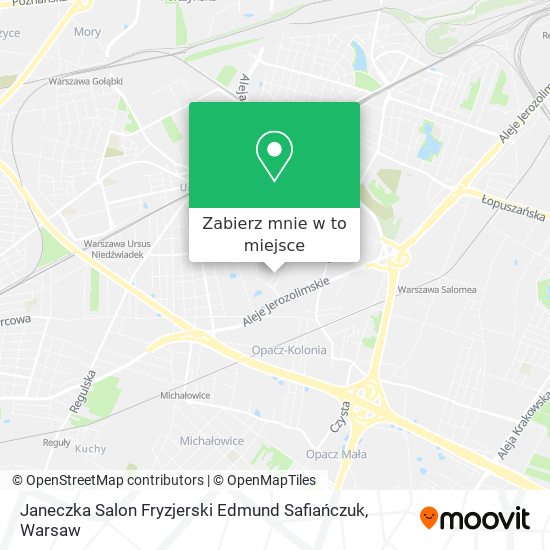 Mapa Janeczka Salon Fryzjerski Edmund Safiańczuk