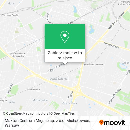 Mapa Makton Centrum Mięsne sp. z o.o. Michałowice