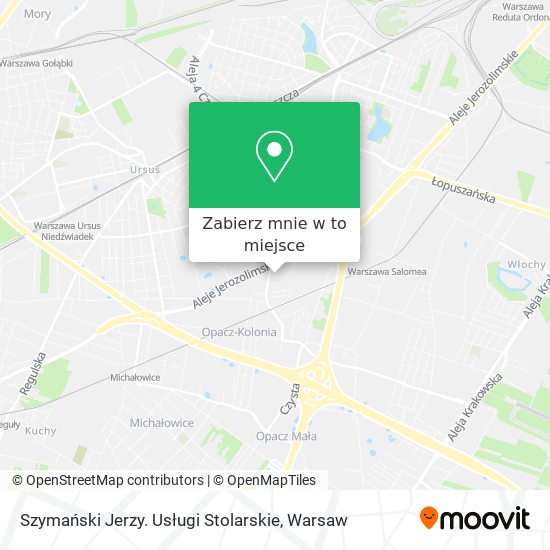 Mapa Szymański Jerzy. Usługi Stolarskie