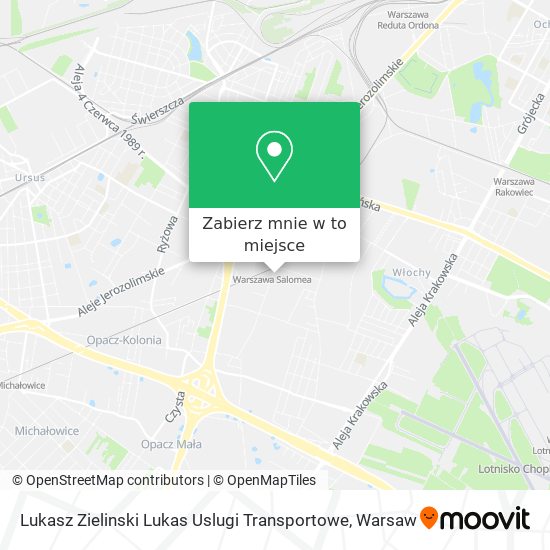 Mapa Lukasz Zielinski Lukas Uslugi Transportowe