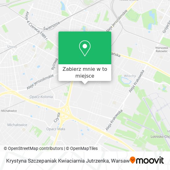 Mapa Krystyna Szczepaniak Kwiaciarnia Jutrzenka