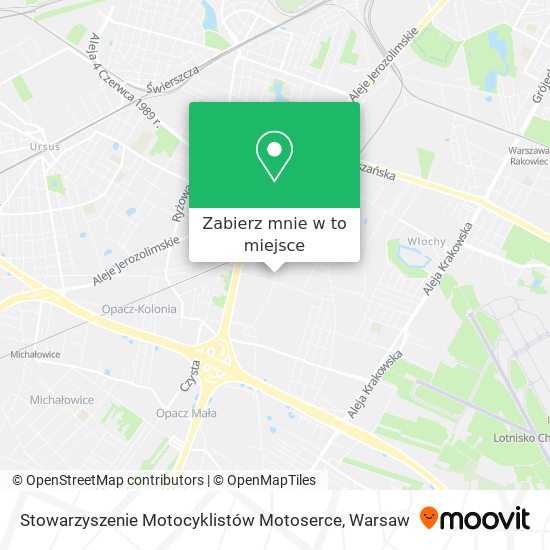 Mapa Stowarzyszenie Motocyklistów Motoserce