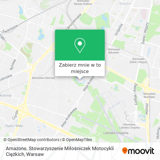 Mapa Amazons. Stowarzyszenie Miłośniczek Motocykli Ciężkich