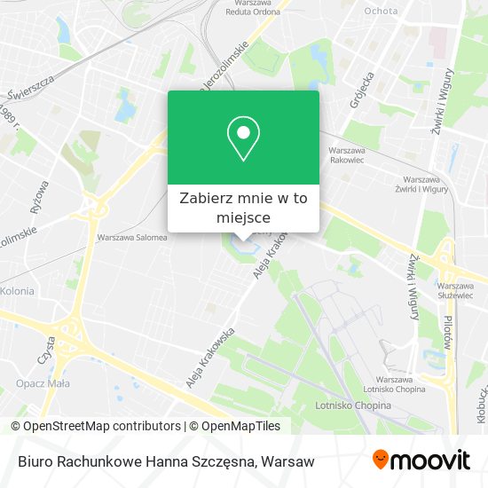 Mapa Biuro Rachunkowe Hanna Szczęsna