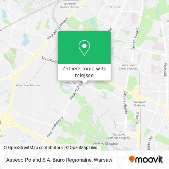 Mapa Asseco Poland S.A. Biuro Regionalne